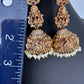 Matte Nakshi Goddess Lakshmi Jhumka Earrings