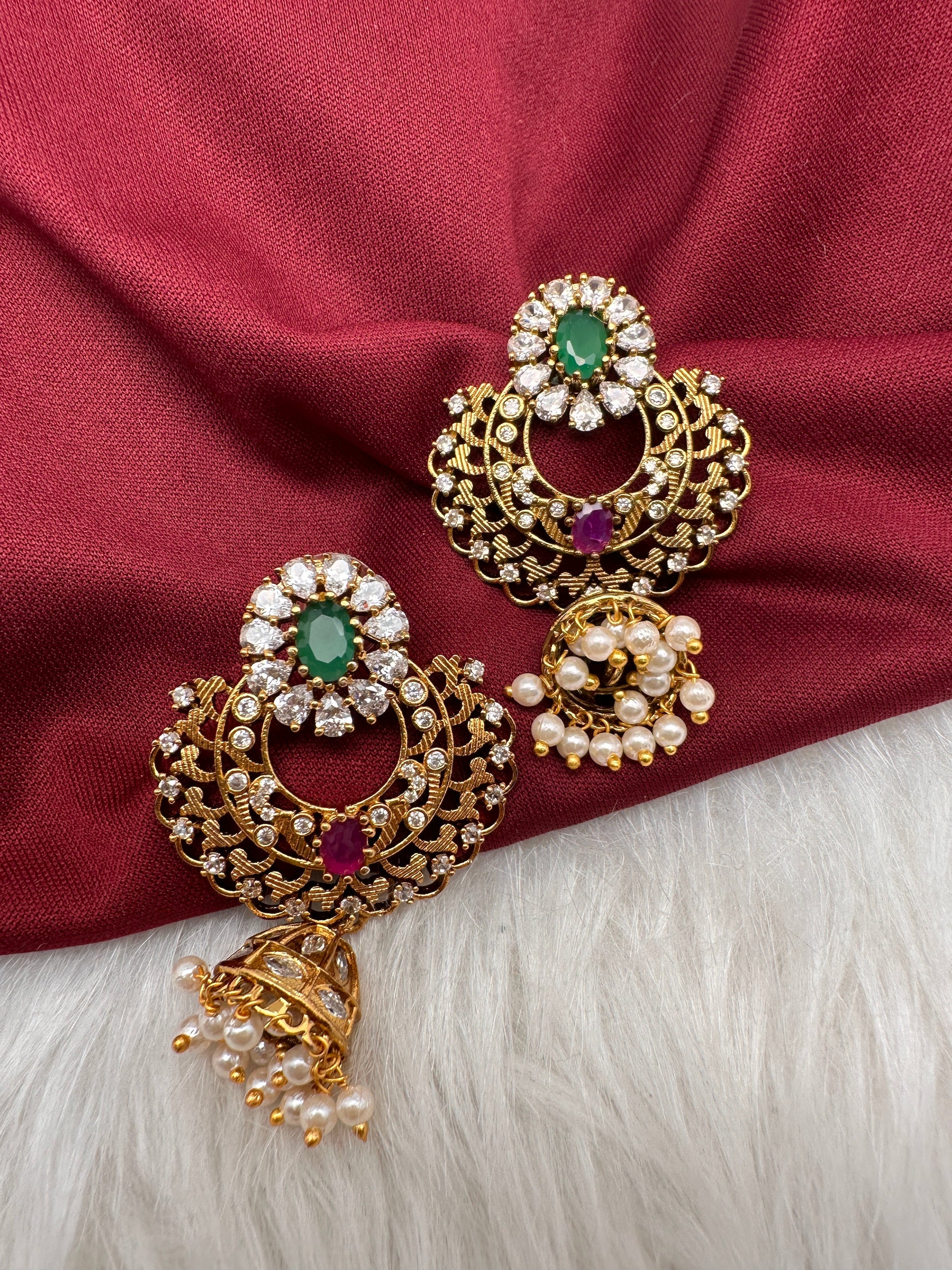 Matte Jhumka Earrings