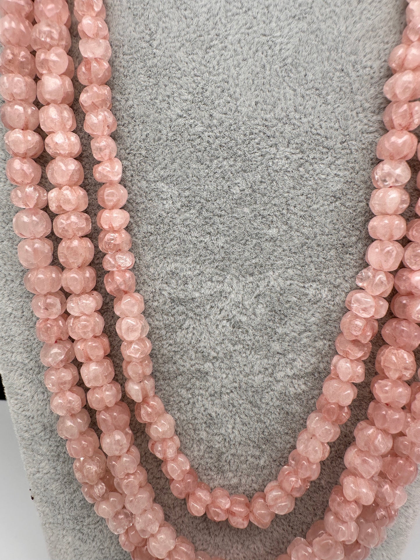 Pink pumpkin Beads