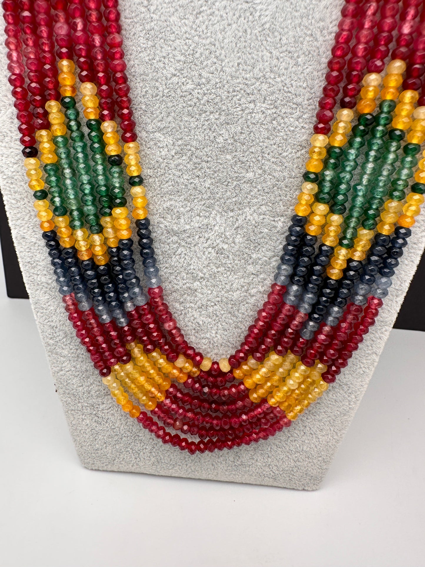 Multi layer Onyx Beads Necklace