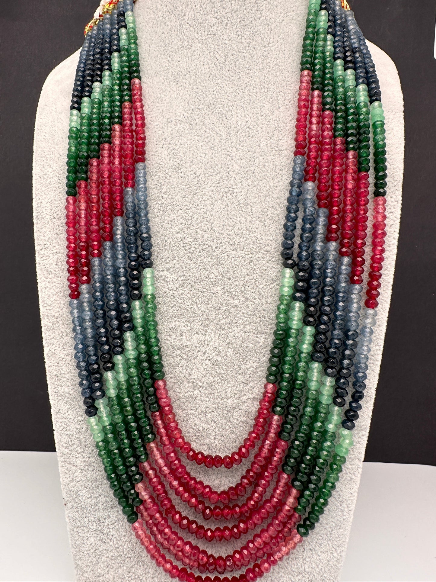 Multi layer Onyx Beads Necklace