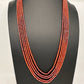 Crystal Onyx Beads Mala Necklace - Red