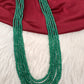 Green Emerald Real Beads Mala Necklace