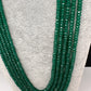 Green Emerald Real Beads Mala Necklace