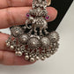 Goddess Lakshmi Elephant Silver Replica Short Necklace