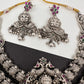 Goddess Lakshmi Silver Replica Short Necklace