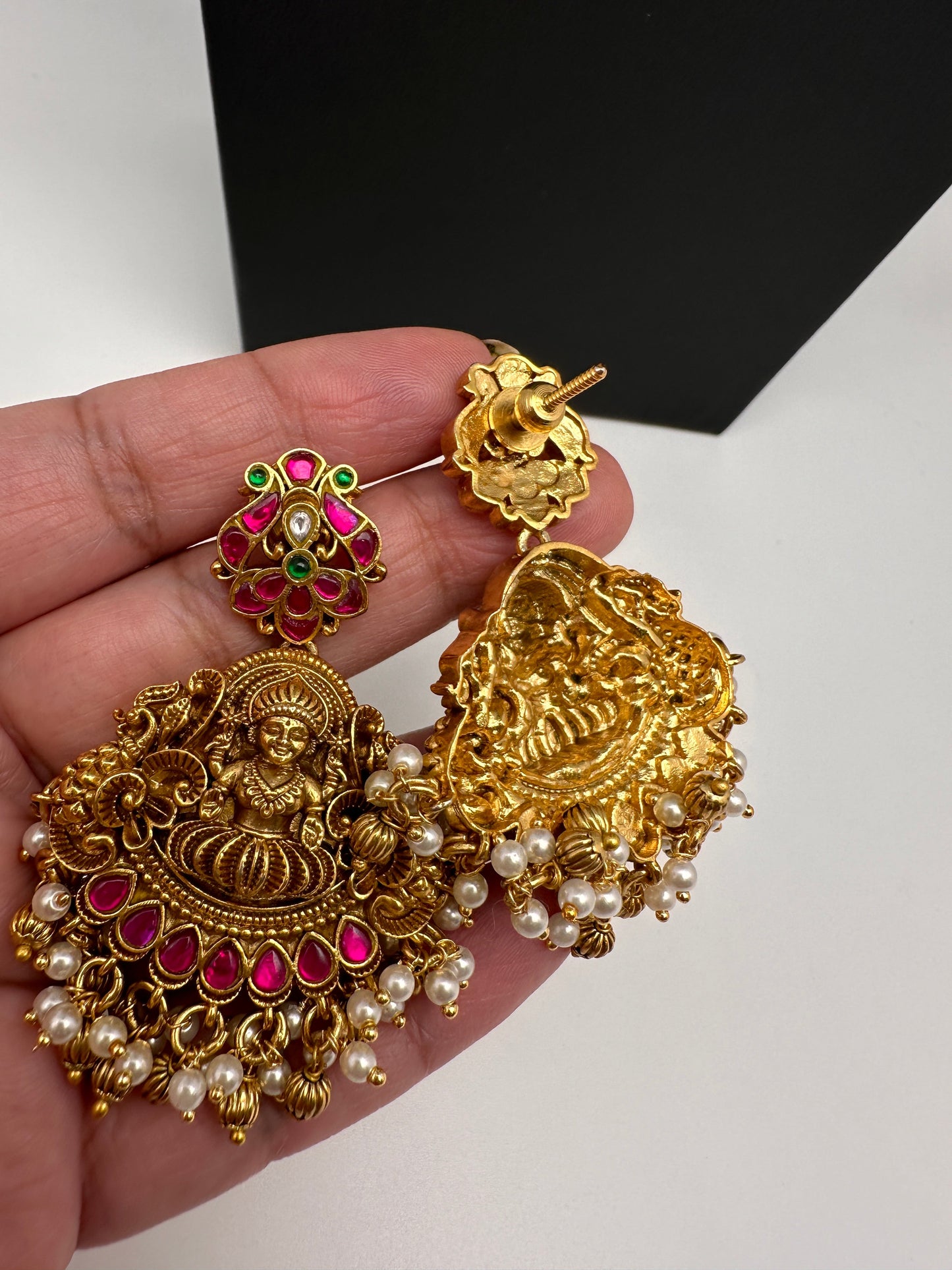 Jadau Kundan Goddess Lakshmi Kanti Necklace