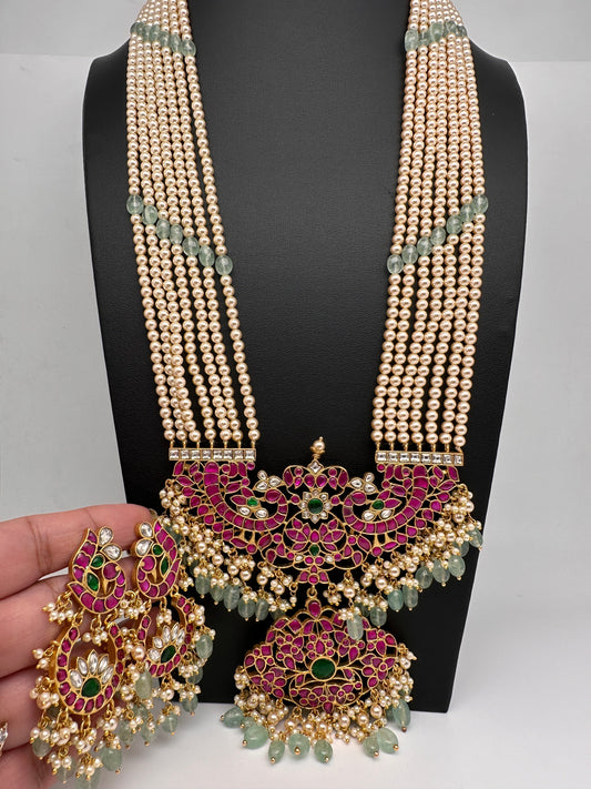 Jadau Kundan Pearls Rani Haar Necklace