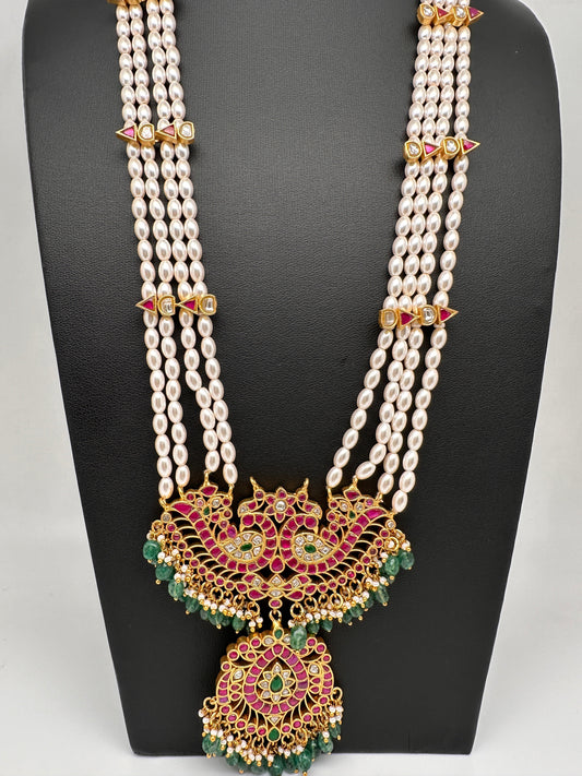 Jadau Kundan Pearls Rani Haar Necklace