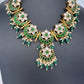 Jadau Kundan Green Floral Necklace