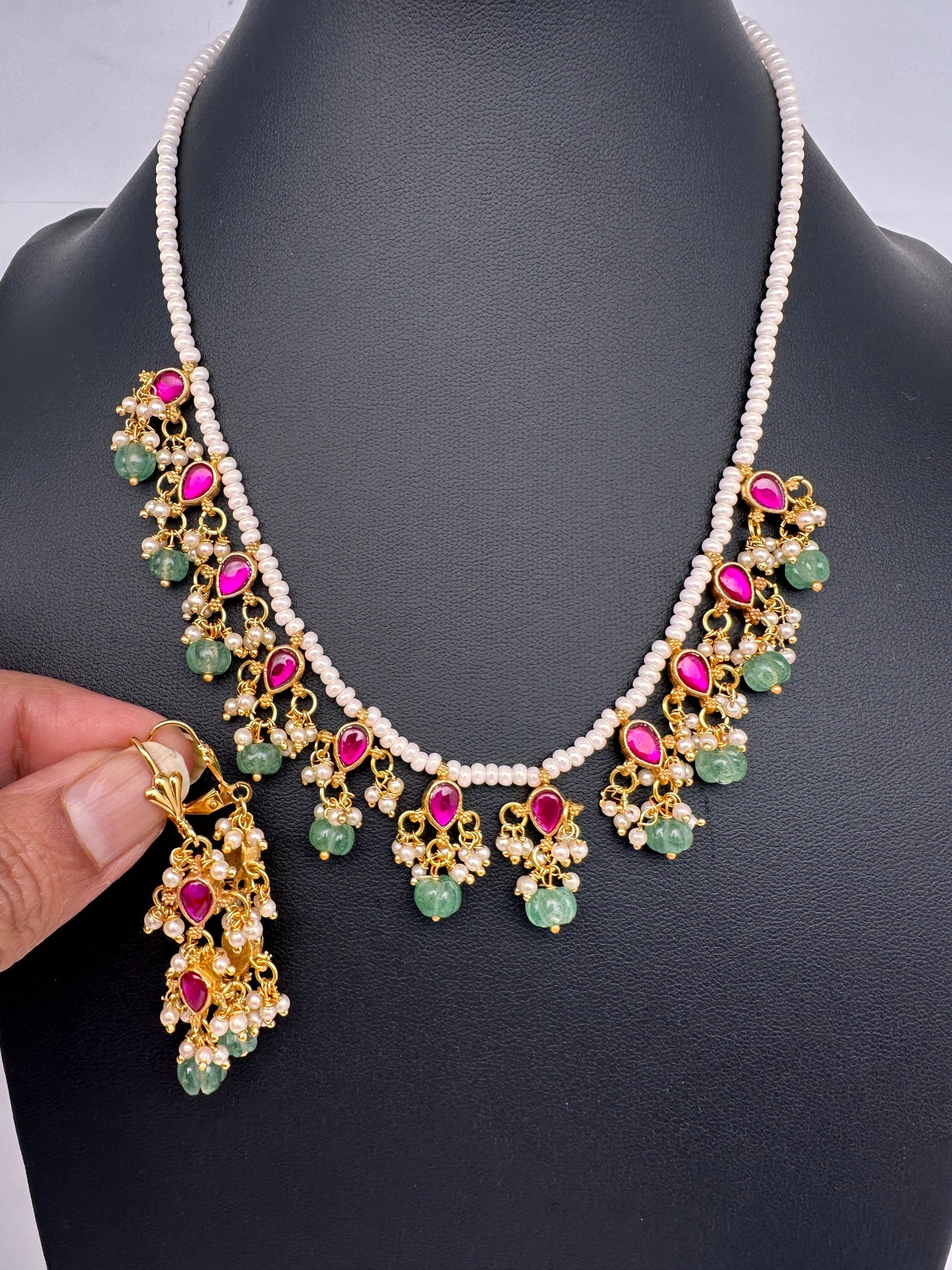 Jadau Kundan Dainty Kids Necklace