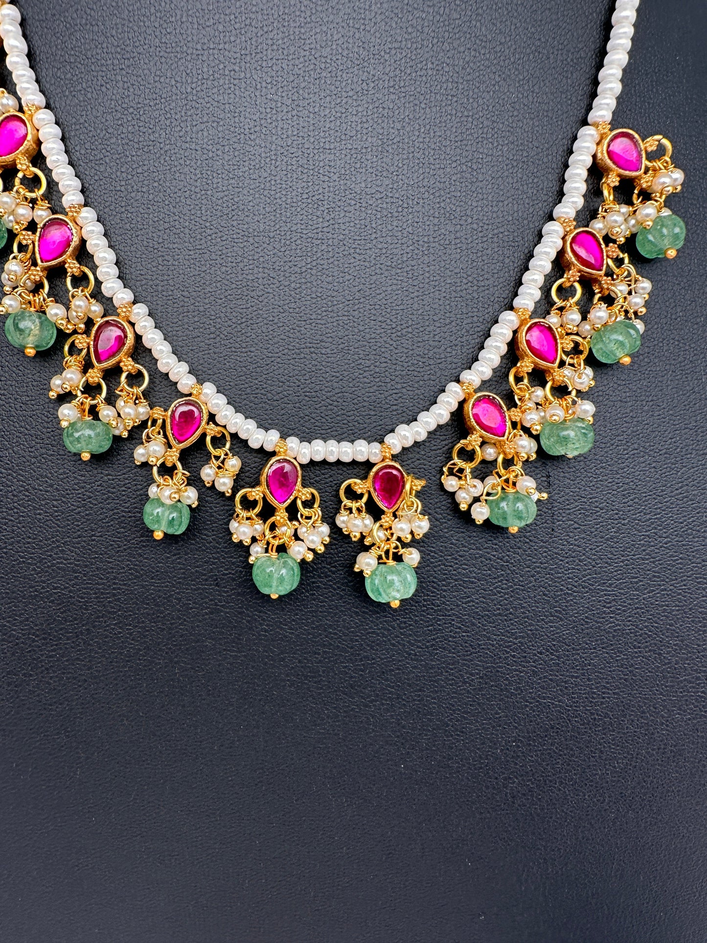 Jadau Kundan Dainty Kids Necklace