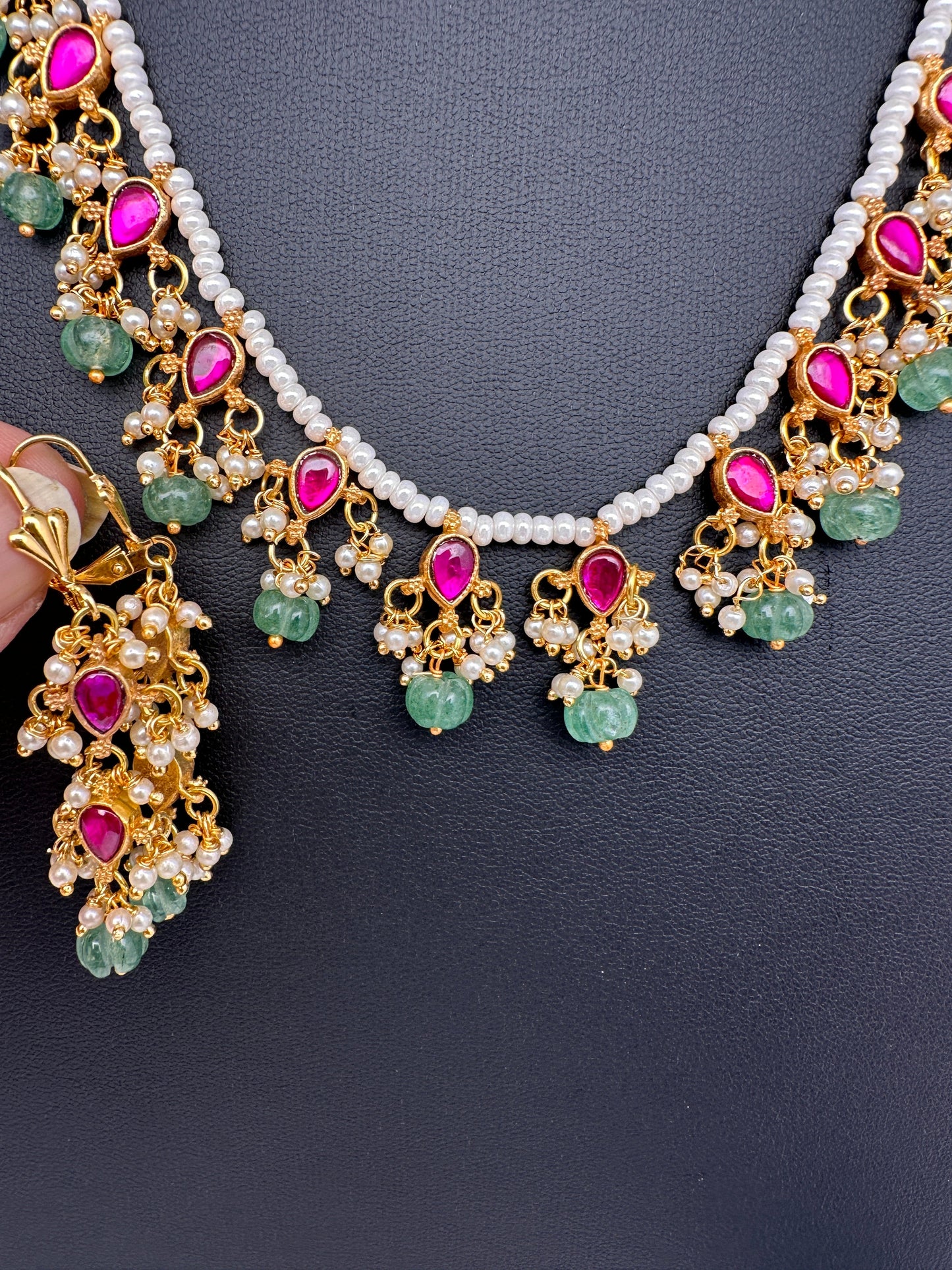 Jadau Kundan Dainty Kids Necklace