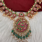 Jadau Kundan Peacock Mango MidLenght Necklace