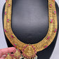 Jadau Kundan Goddess Lakshmi  Kassu Coins Long Necklace