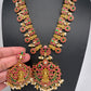 Jadau Kundan Goddess Lakshmi Lotus Short Necklace