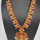 Jadau Kundan Goddess Lakshmi Lotus Short Necklace