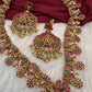 Jadau Kundan Goddess Lakshmi Lotus Long Necklace