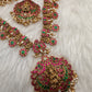 Jadau Kundan Goddess Lakshmi Lotus Long Necklace