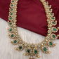 Jadau Kundan White Mango Long  Necklace with Detachable Pendent