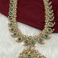 Jadau Kundan White Mango Long  Necklace with Detachable Pendent