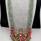 Jadau Kundan Emerald Beads Long Necklace