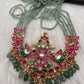 Jadau Kundan Emerald Beads Long Necklace