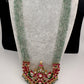 Jadau Kundan Emerald Beads Long Necklace