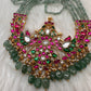 Jadau Kundan Emerald Beads Long Necklace