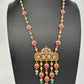 Jadau Kundan Emerald Beads Dainty Necklace