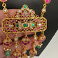 Jadau Kundan Emerald Beads Dainty Necklace