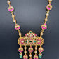 Jadau Kundan Emerald Beads Dainty Necklace