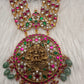 Jadau Kundan Goddess Lakshmi Multi Layer Necklace