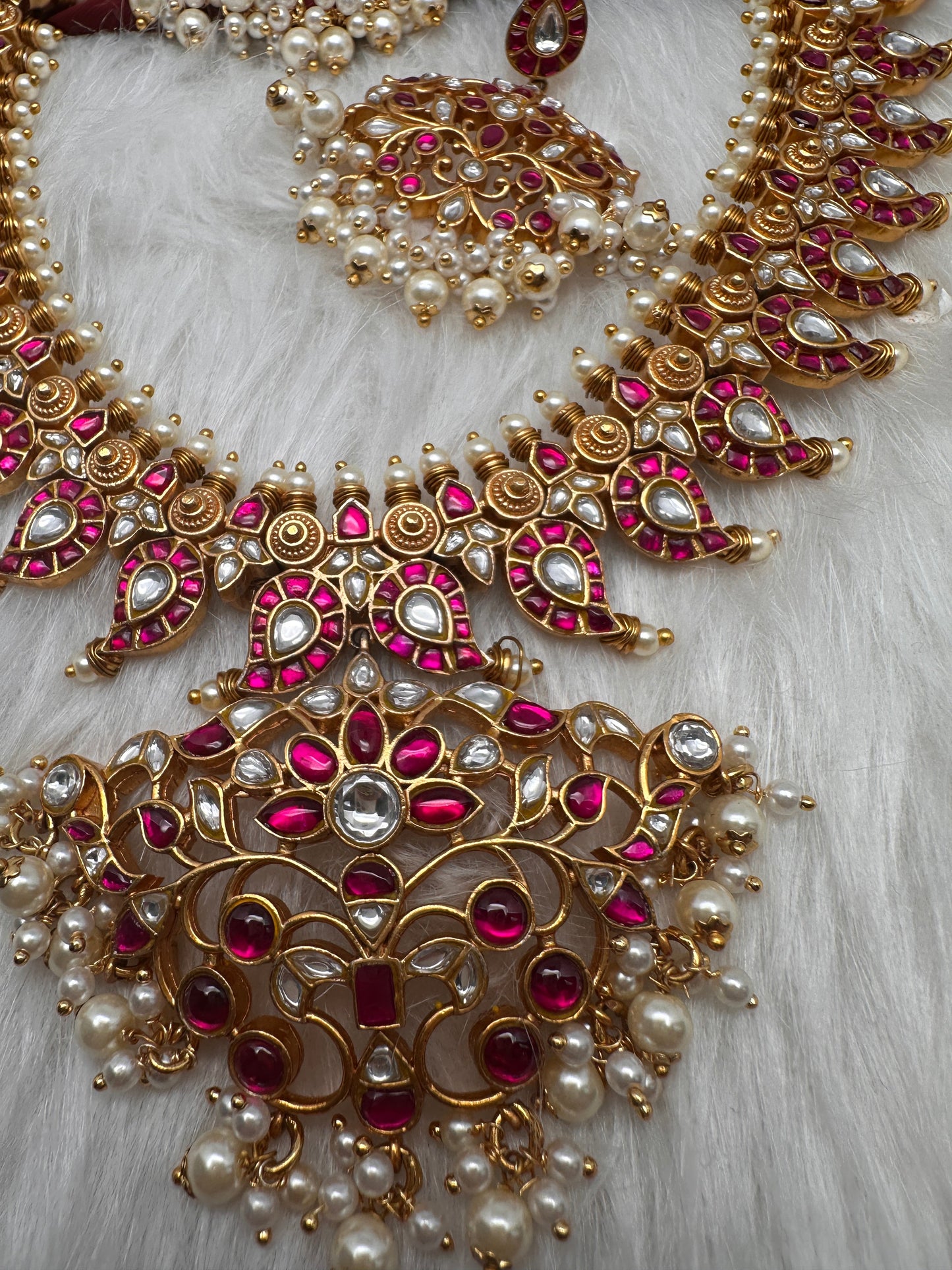 Jadau Kundan Mango Haar Long Necklace