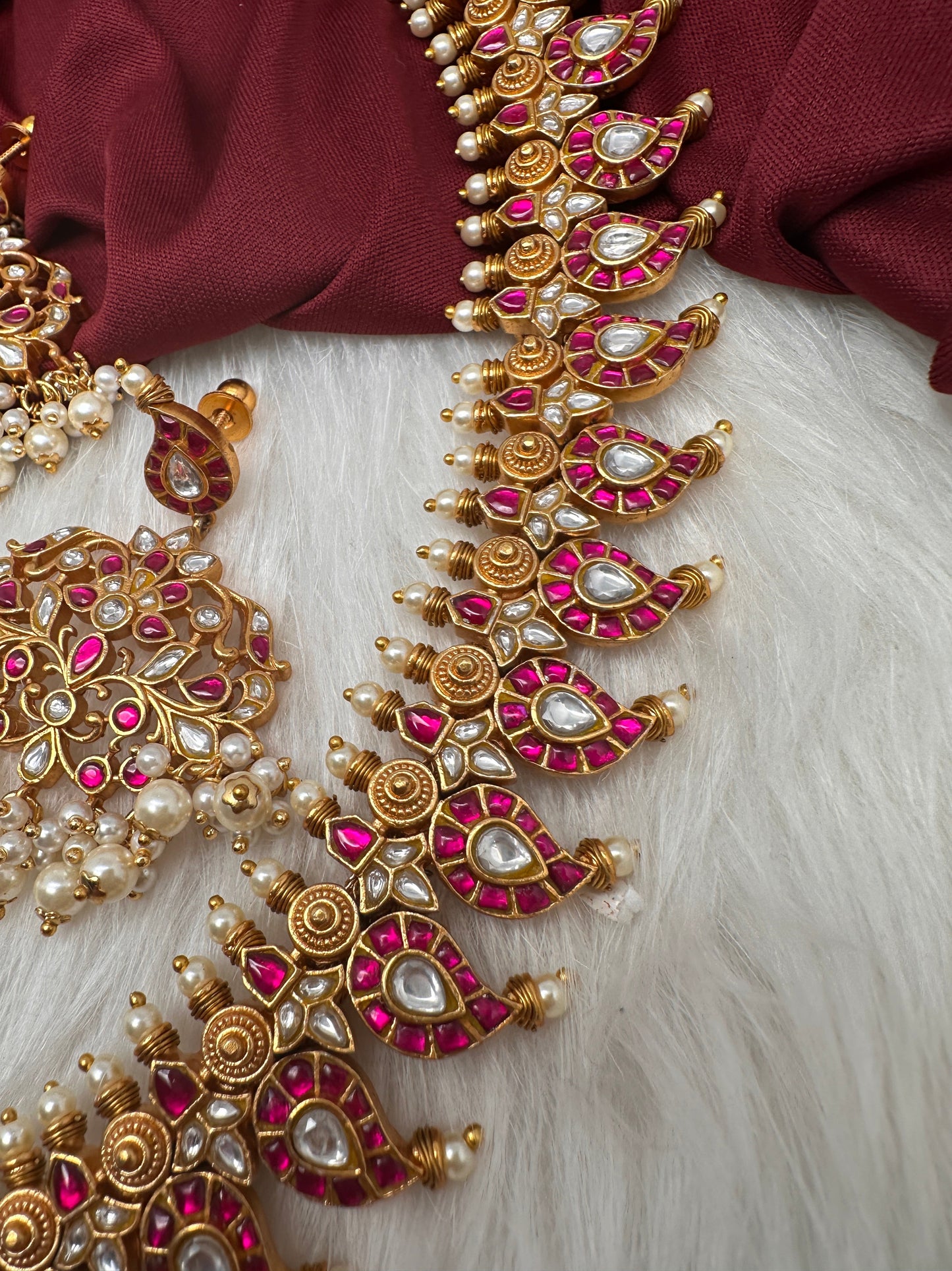 Jadau Kundan Mango Haar Long Necklace