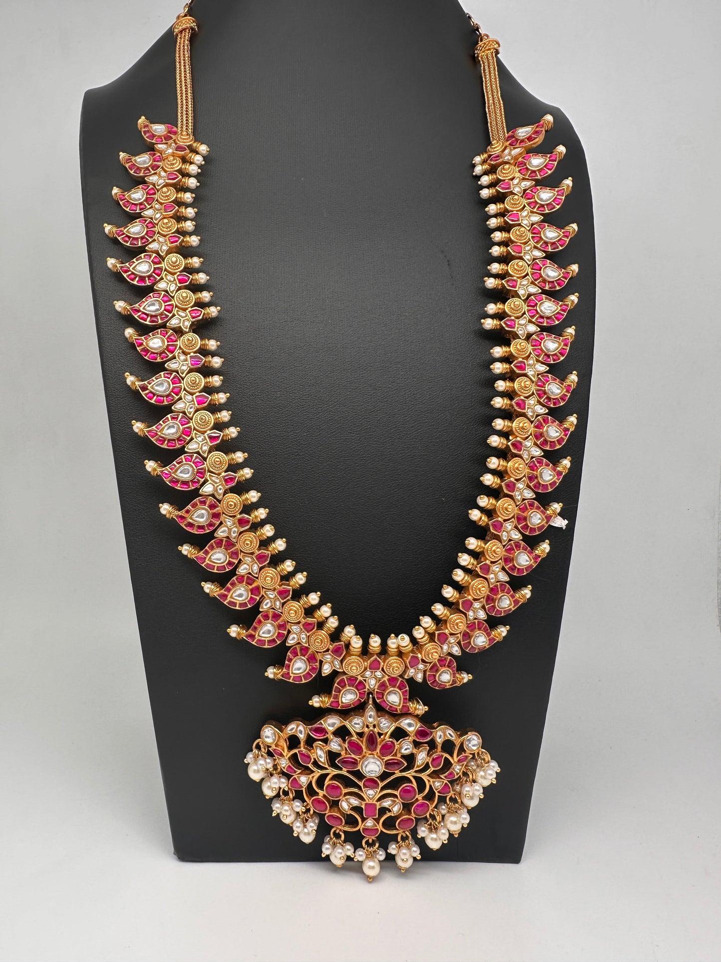 Jadau Kundan Mango Haar Long Necklace