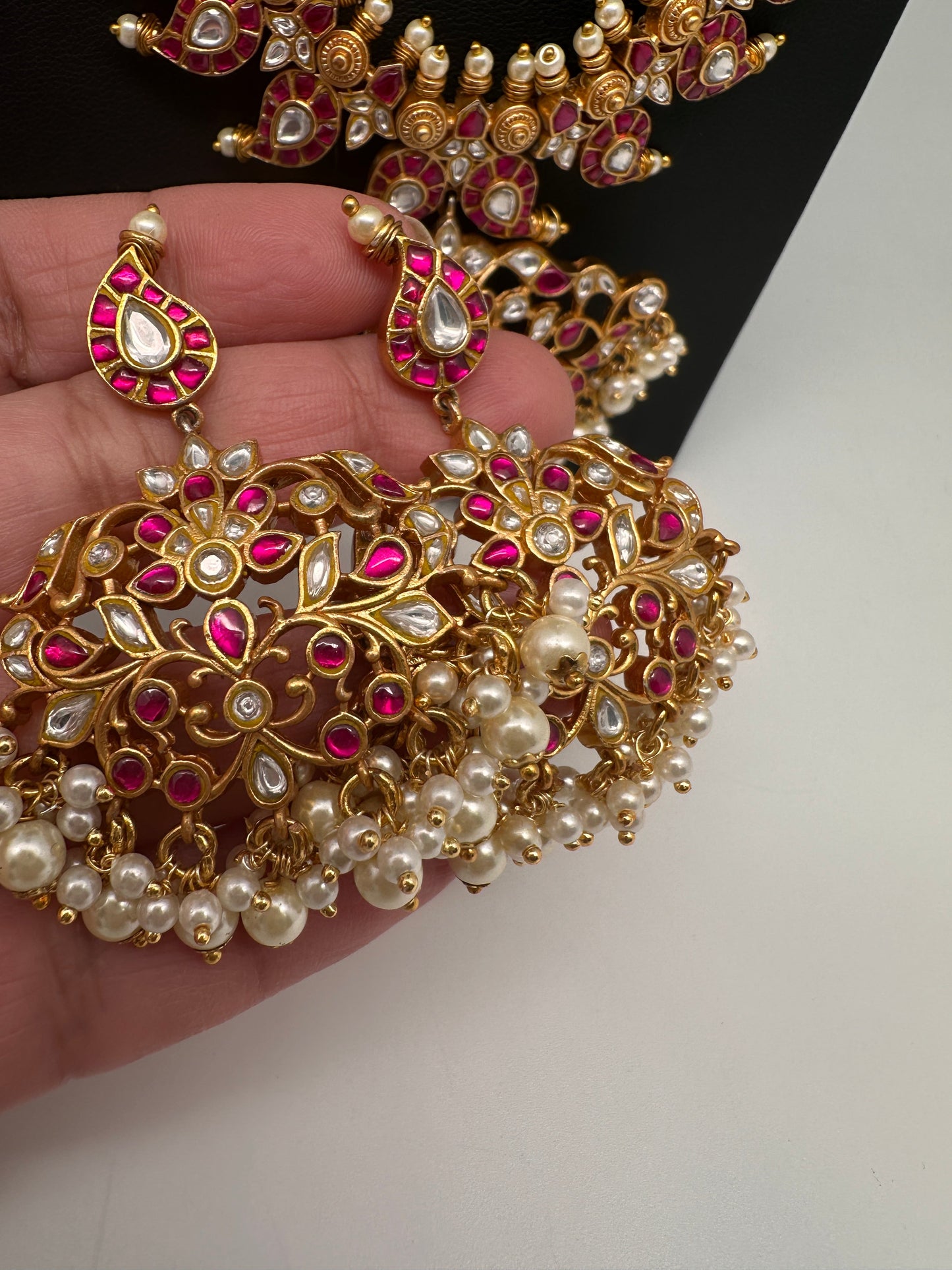 Jadau Kundan Mango Haar Long Necklace