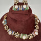 Moissanite Kundan Color Stone Necklace - Multi