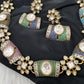 Moissanite Kundan Color Stone Necklace - Multi