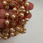 Golden Nakshi Ball Pearls Double Layer Necklace