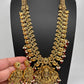 Goddess Lakshmi Nakshi Matte Long Haar with Red Beads