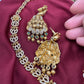 Goddess Lakshmi Nakshi CZ Matte Haar Necklace