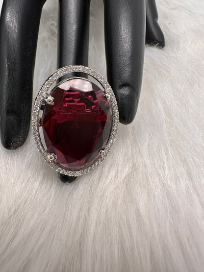 Monalisa Stone Ring - Red