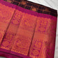 Purple and Pink Semi Mangalgiri Border Cotton Silk Saree