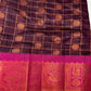 Purple and Pink Semi Mangalgiri Border Cotton Silk Saree