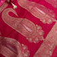 Pink Badhani Saree with Khadi Border