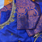 Orange and Blue Semi Kuppdam Saree