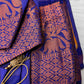 Orange and Blue Semi Kuppdam Saree