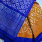 Yellow and Blue Semi Kuppdam Saree