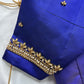 Yellow and Blue Semi Kuppdam Saree